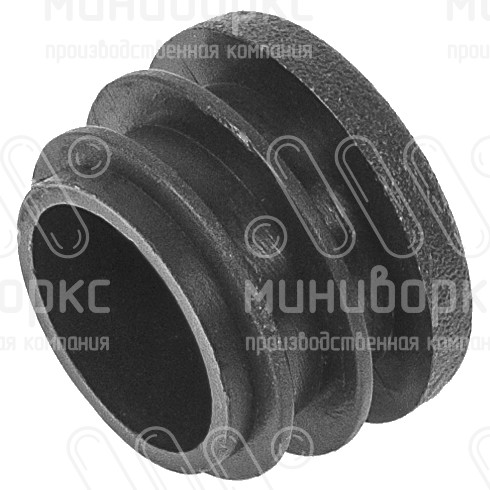 Заглушка круглая Ø28, практичная, цвет черный – 28ПЧВ - 2