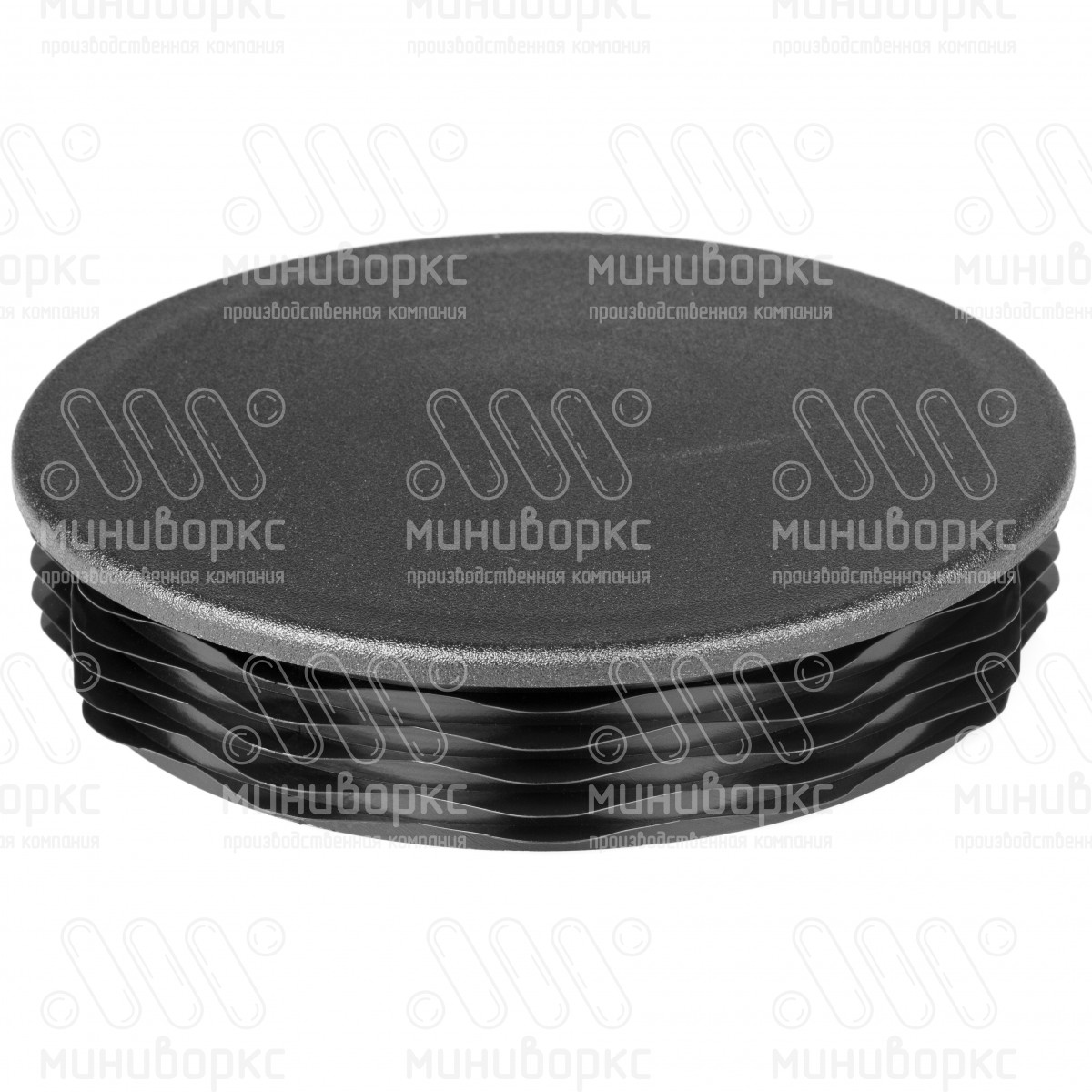 Заглушка пластиковая круглая Ø177.8, практичная, серия ILT, стенка 3.2-8.0 мм, цвет черный – ILT177,8 - 1